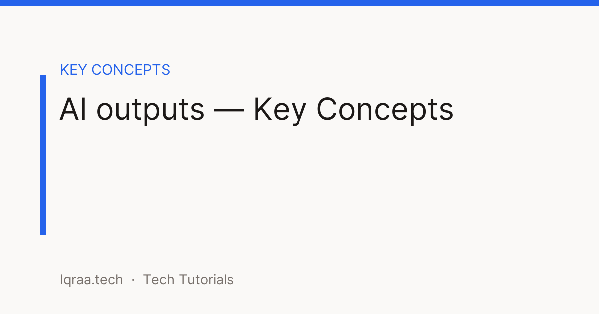 AI outputs key concepts