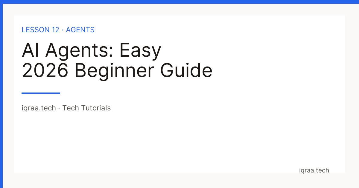 12 — Introduction to AI Agents — title card