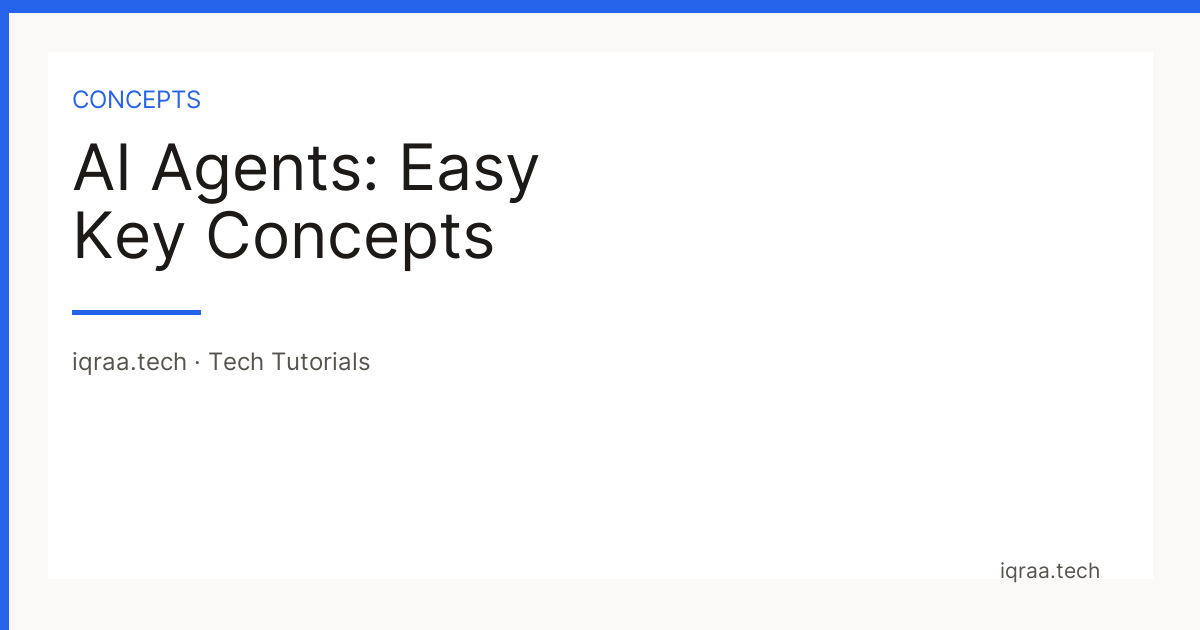 12 — Introduction to AI Agents — key concepts card