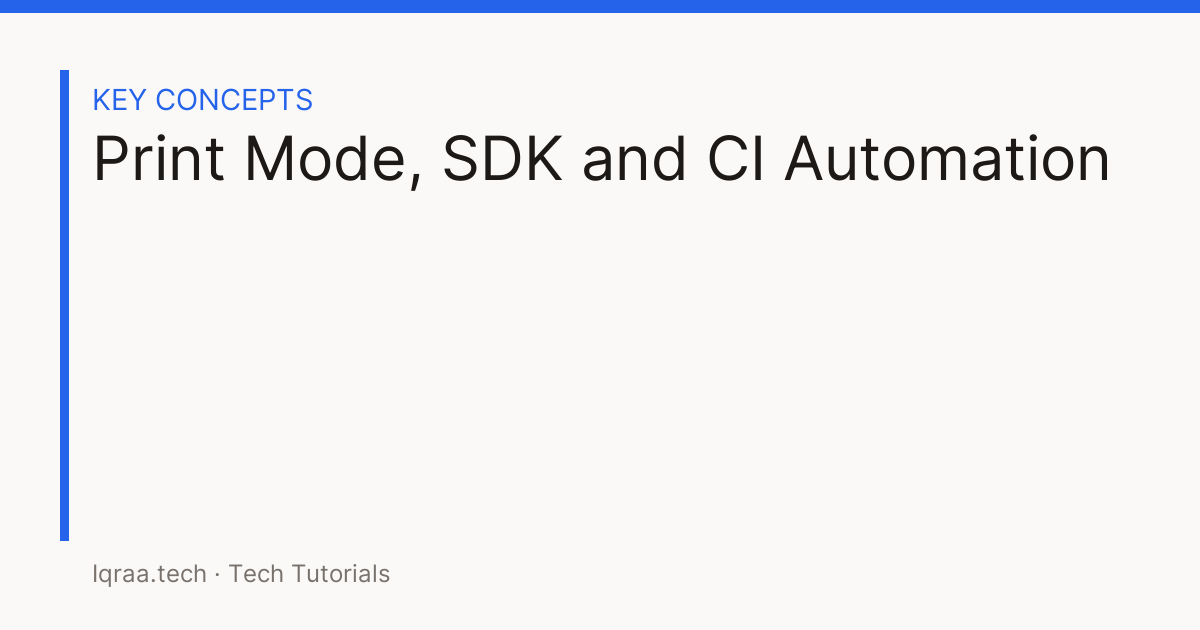 headless mode key concepts