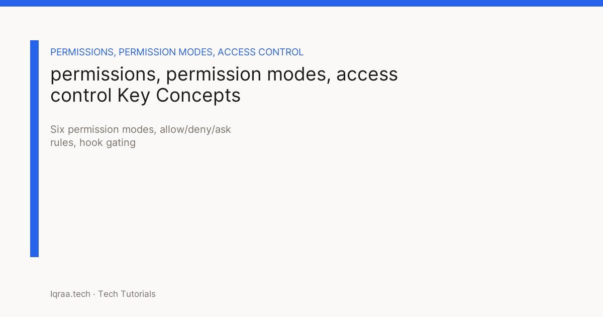 permissions key concepts
