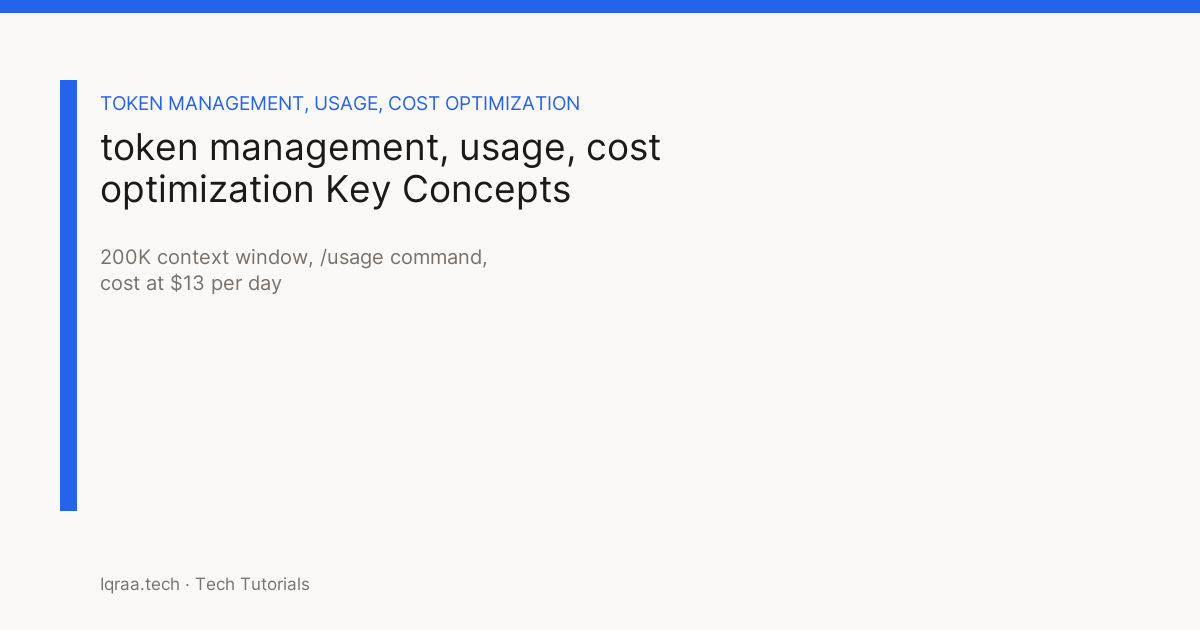 token management key concepts