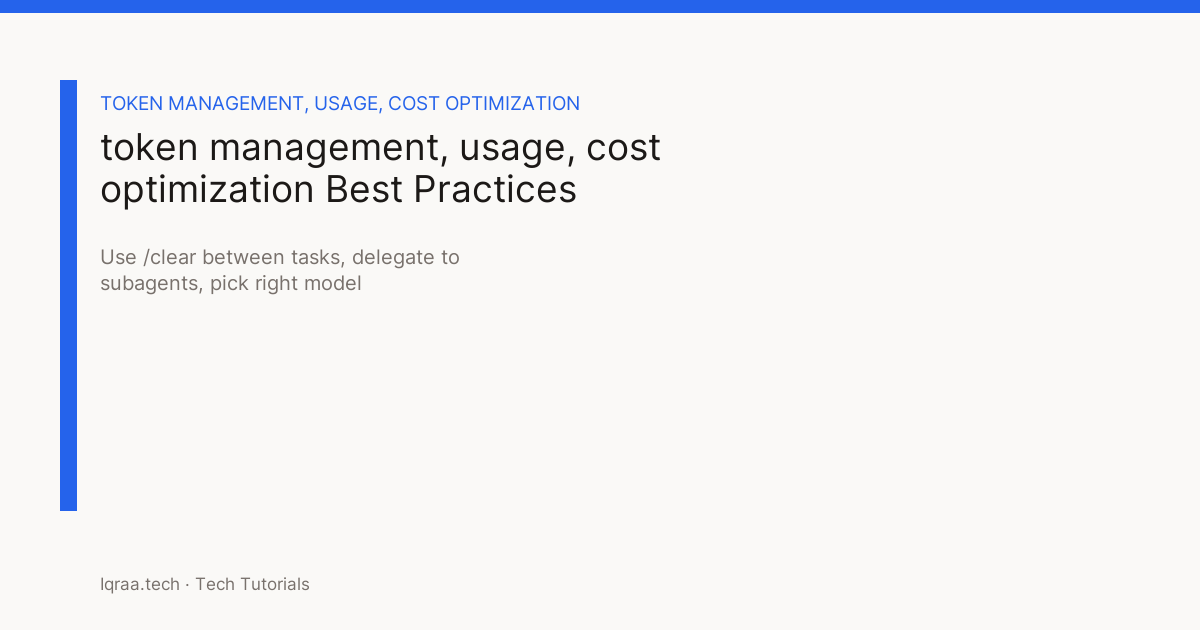token management best practices