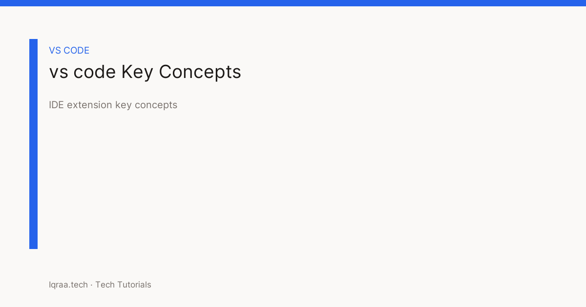 Claude Code VS Code: Easy IDE Guide — key concepts card