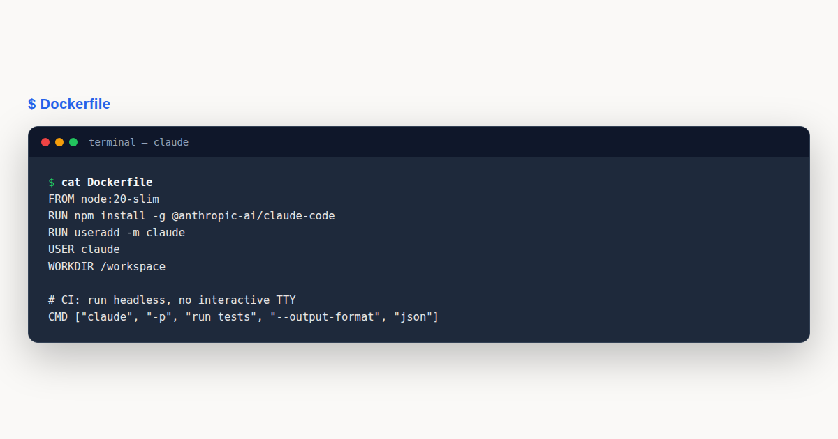 Claude Code Docker: Sandboxed Dev Guide best practices card