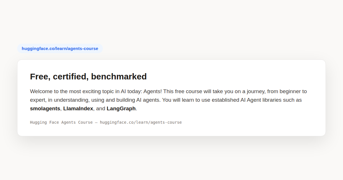 AI Agents Course