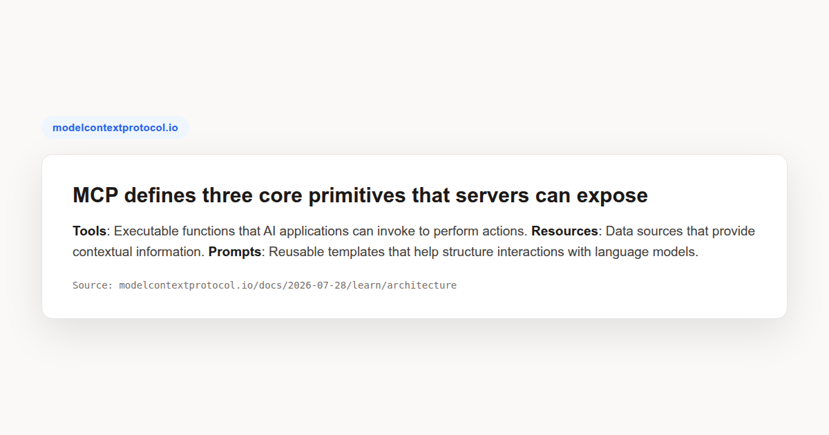 MCP server key concepts