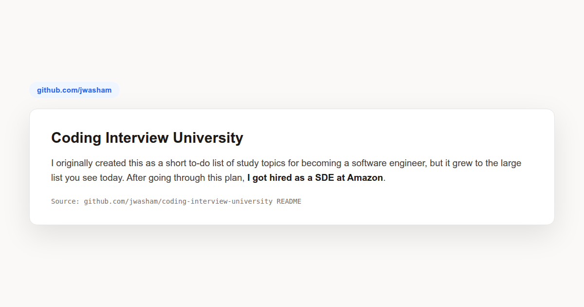 coding-interview-university: self-taught CS study plan
