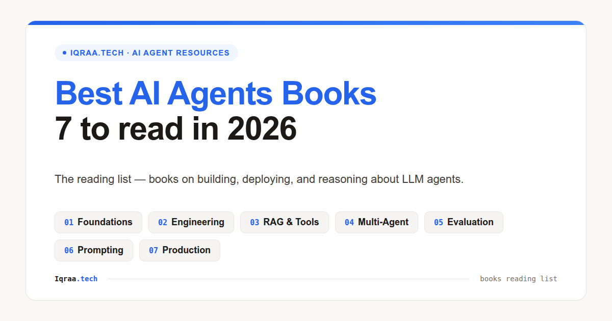 Best AI agents books: 7 to read in 2026 - the building, engineering, and production reading list.